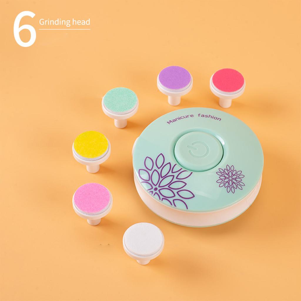 Elektricni pedikir i manikir aparat sa sest nastavaka za negu noktiju