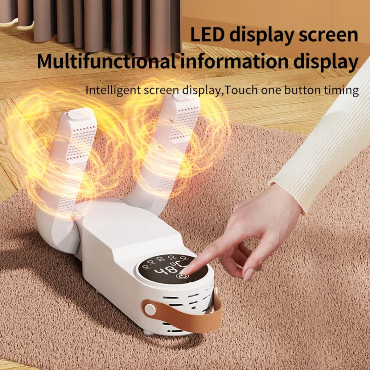 Elektricni susac obuce sa LED ekranom i upravljanjem na dodir