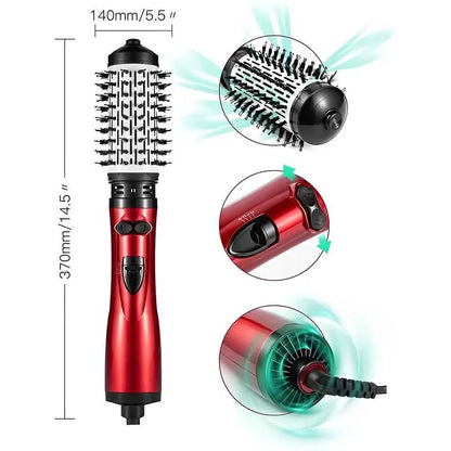 Električna fen četka za kosu sa rotacijom, tri brzine i keramičkom četkom za oblikovanje frizure