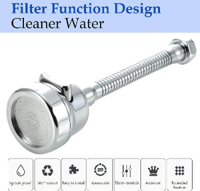 Hromirani filter nastavak za slavinu sa fleksibilnim crevom. Preciscava vodu iz cesme.