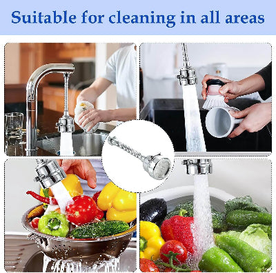 Koriscenje filter nastavka na slavini za pranje voca i povrca cistom filtriranom vodom.