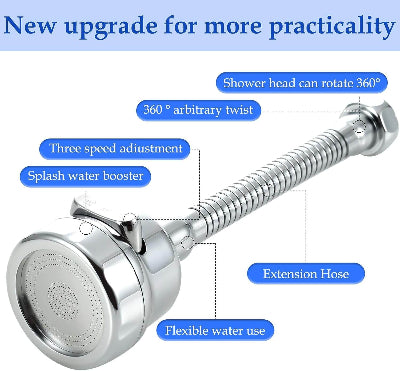 Nadogradjeni filter nastavak za slavinu sa fleksibilnim i rotirajucim delom za lakse koriscenje.