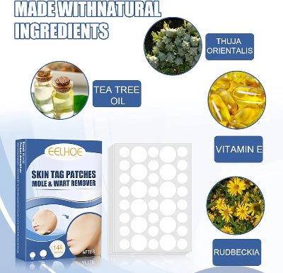  Proizvedeno sa prirodnim sastojcima. Prikazane biljne komponente koje pomazu u uklanjanju mladeza i bradavica.