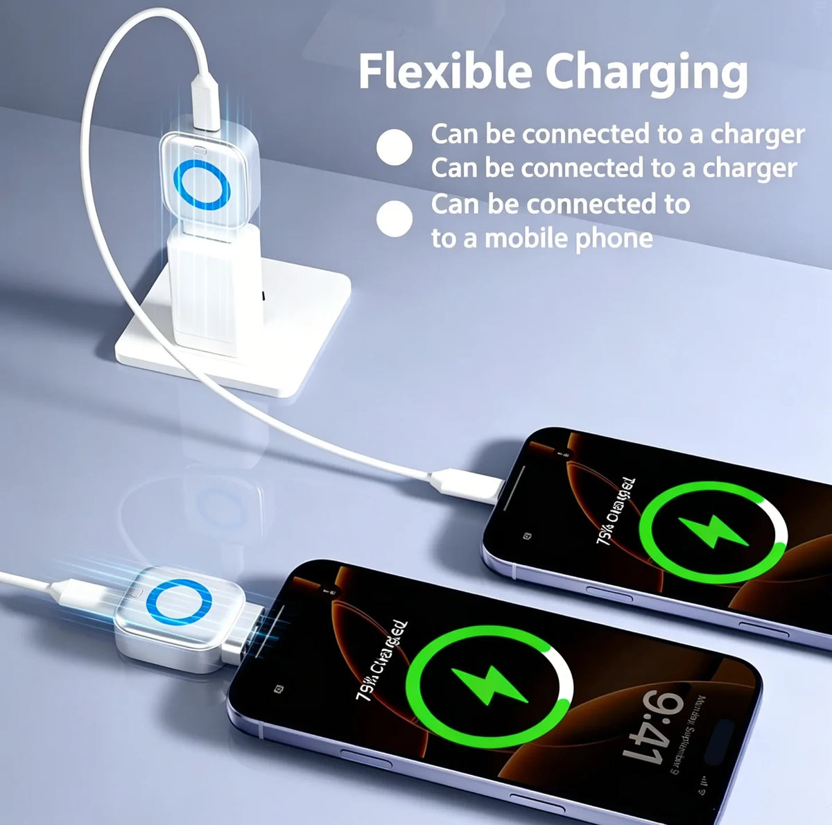 Fleksibilno usb c brzo punjenje dva telefona preko adaptera