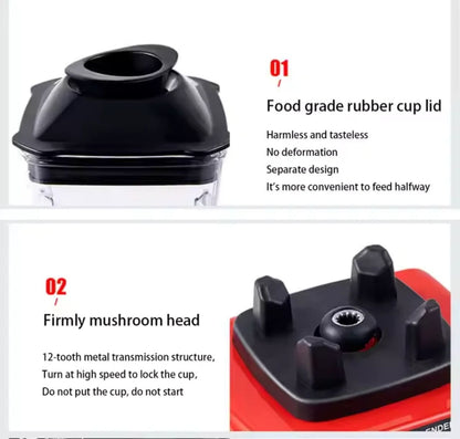 Food grade poklopac blendera sa sigurnosnim zatvaranjem