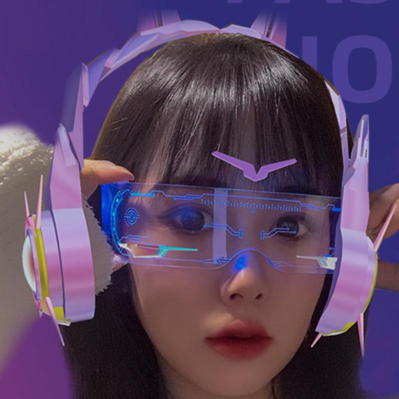 Nosene LED futuristicke naocare sa RGB svetlom