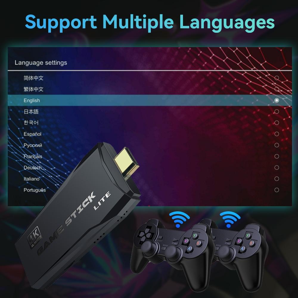 Game Stick meni za izbor jezika