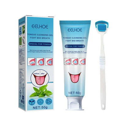Tuba gela za ciscenje jezika 50 g sa plavom cetkicom