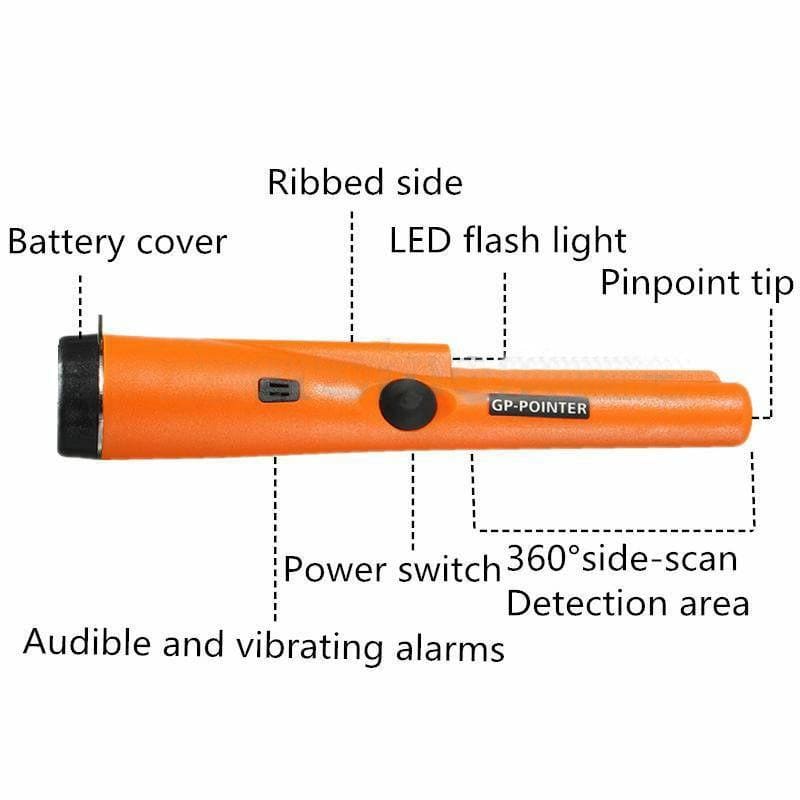 Delovi GP-POINTER pinpointer detektora metala sa LED svetlom i 360 detekcijom