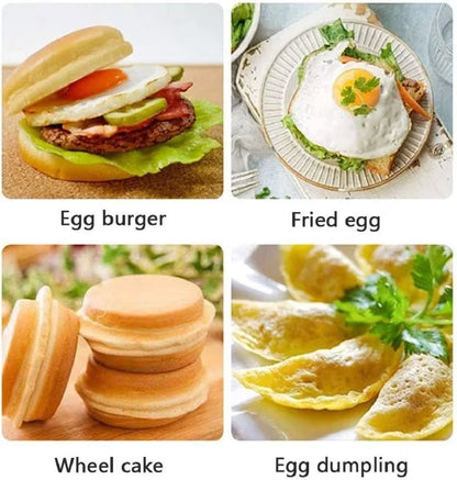 Primeri jela pripremljenih u tiganju poput jaja na oko mini burgera i punjenih peciva