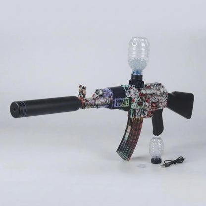 Igracka puska na vodene kuglice AK-47 sa rezervoarom i USB kablom