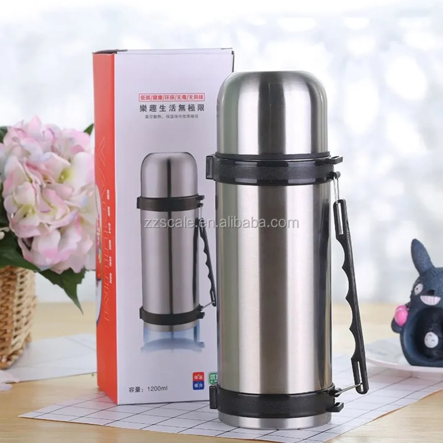 Inoksni termos 1200ml sa casom i originalnom ambalazom
