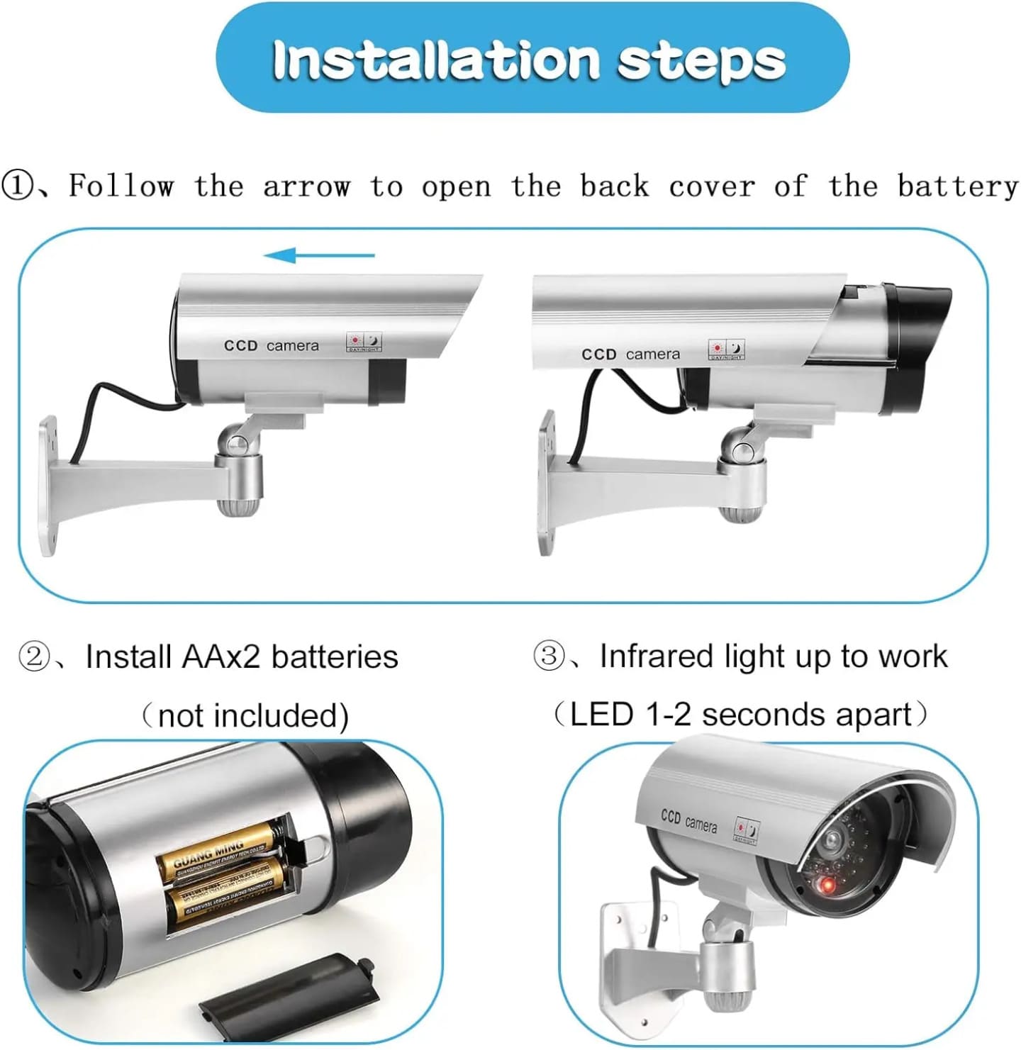 Instalacija lazne kamere sa baterijama
