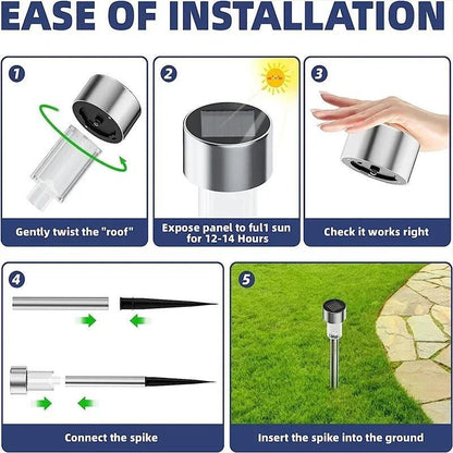 jednostavna instalacija solarne bastenske led lampe u nekoliko koraka