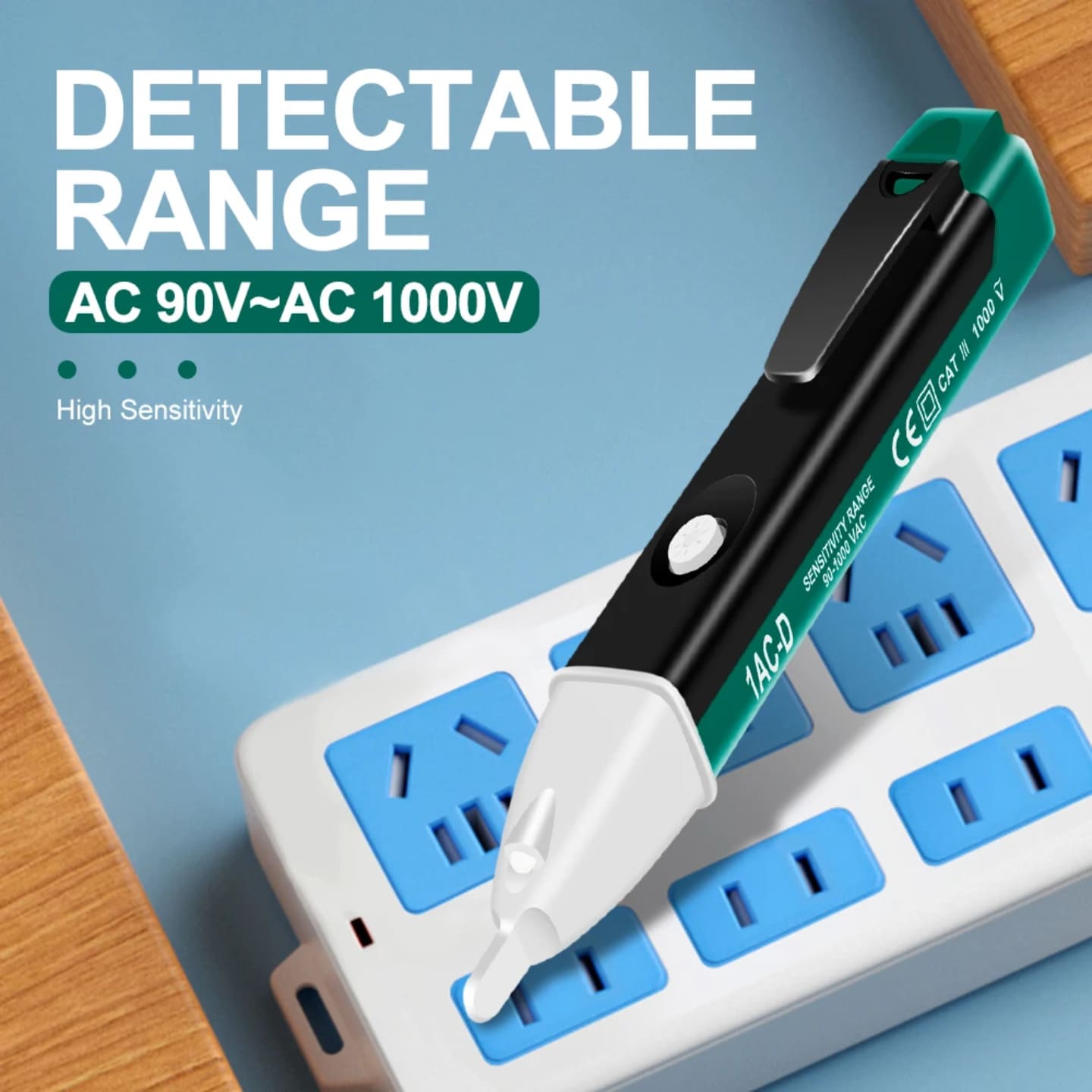 Beskontaktni ispitivac napona sa opsegom detekcije od 90V do 1000V