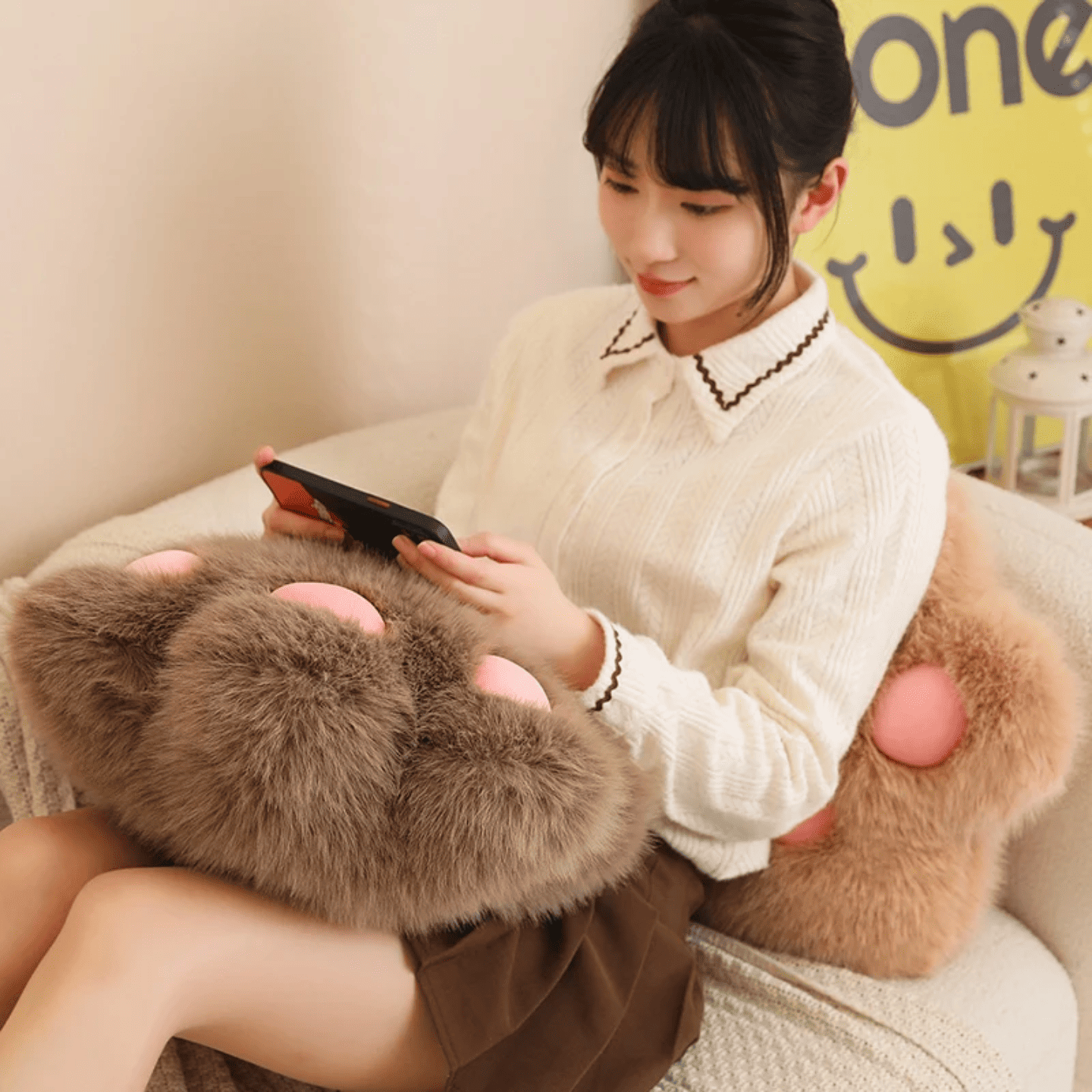 mekani plisani jastuk sapica u svakodnevnoj upotrebi