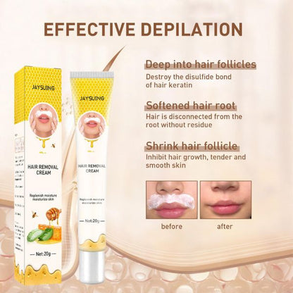 Jaysuing krema za depilaciju. Efikasno uklanjanje dlacica sa nogu, ostavljajuci kozu glatkom i mekom.
