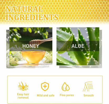 Jaysuing krema za depilaciju sa prirodnim sastojcima. Obogacena medom i aloe verom za negu i hidrataciju koze.