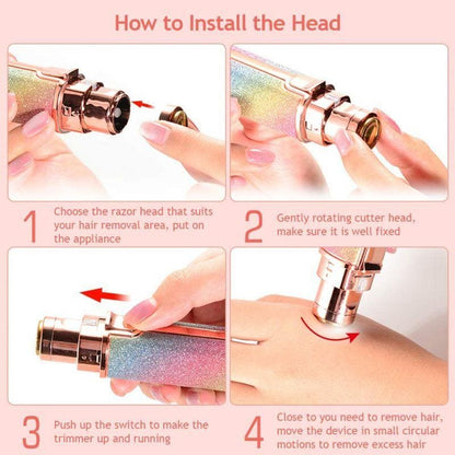 kako se koristi elektricni trimer za obrve montaza nastavka