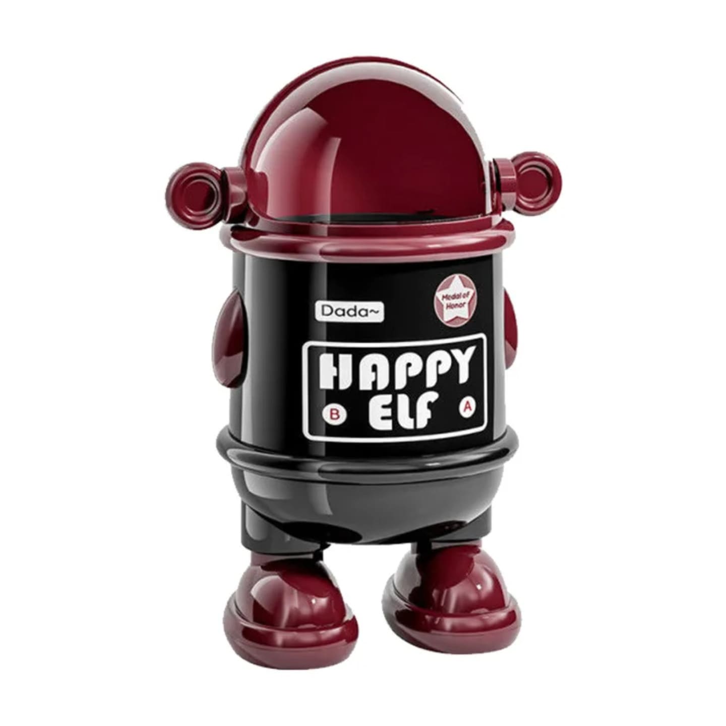 Moderna kanta za smece robot u tamnoj boji sa stabilnim postoljem