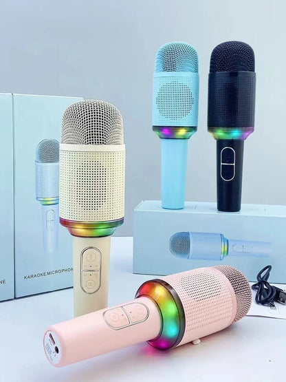 Bezicni karaoke mikrofon H9 sa RGB svetlom i USB punjenjem u vise boja