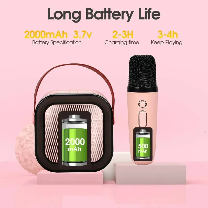 Karaoke Bluetooth zvucnik sa mikrofonom – LED RGB svetlo
