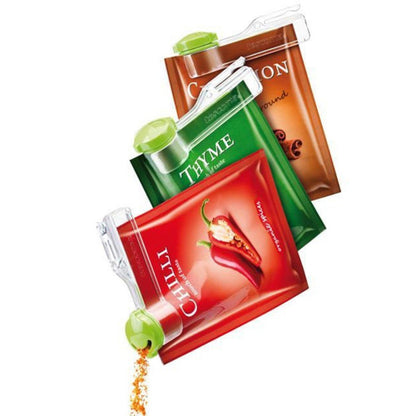 Zacini cili, timijan i cimet u pakovanjima sa dozatorom, organski zacin za jela.