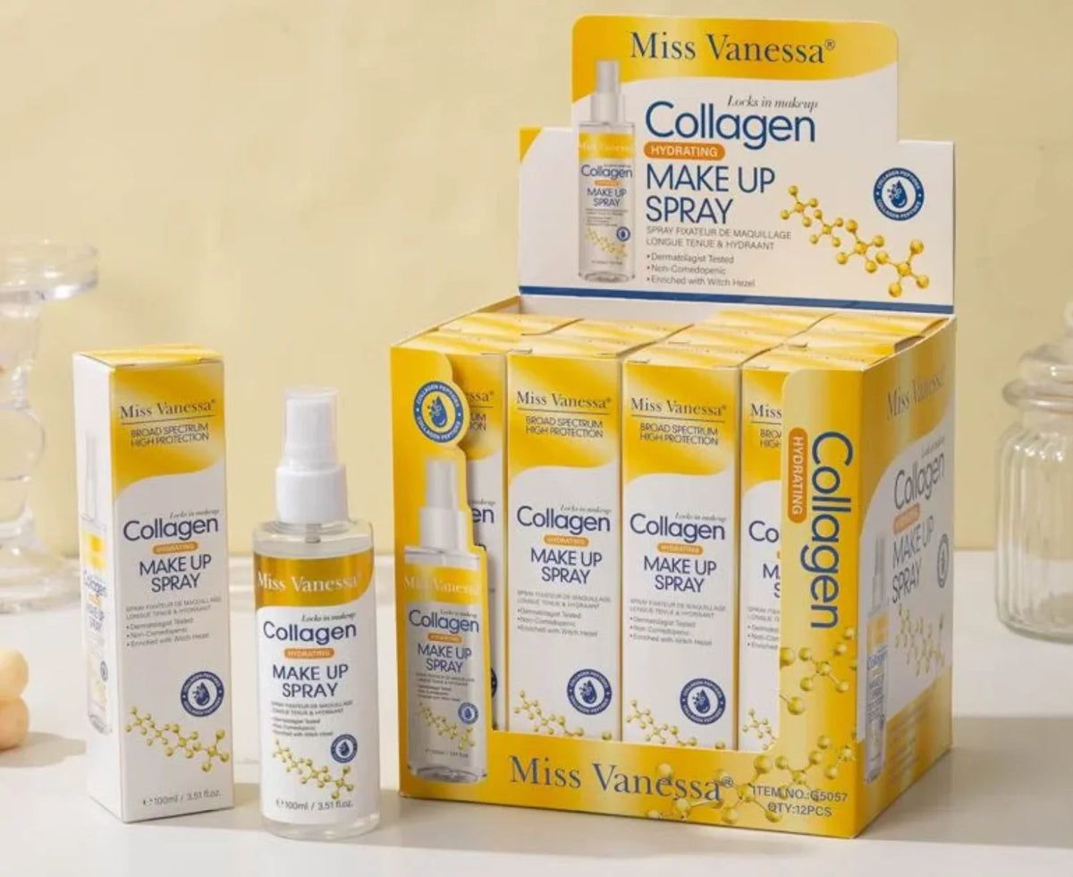 Vise pakovanja kolagen hidratantnog make up spreja u display kutiji