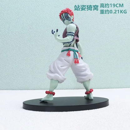 Kolekcionarska figura Akaza Demon Slayer visine oko 19 cm na postolju