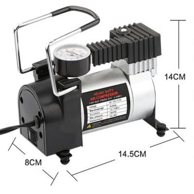 kompaktni auto kompresor malih dimenzija idealan za odlaganje u gepeku ili ispod sedista za hitne slucajeve