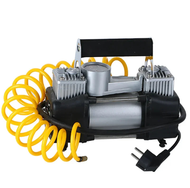 Kompresor za auto gume 220V sa manometrom i spiralnim crevom
