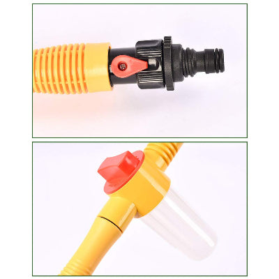  Detaljan prikaz konektora za crevo za vodu, koji se koristi za prikljucivanje na rotirajucu cetku za pranje automobila.