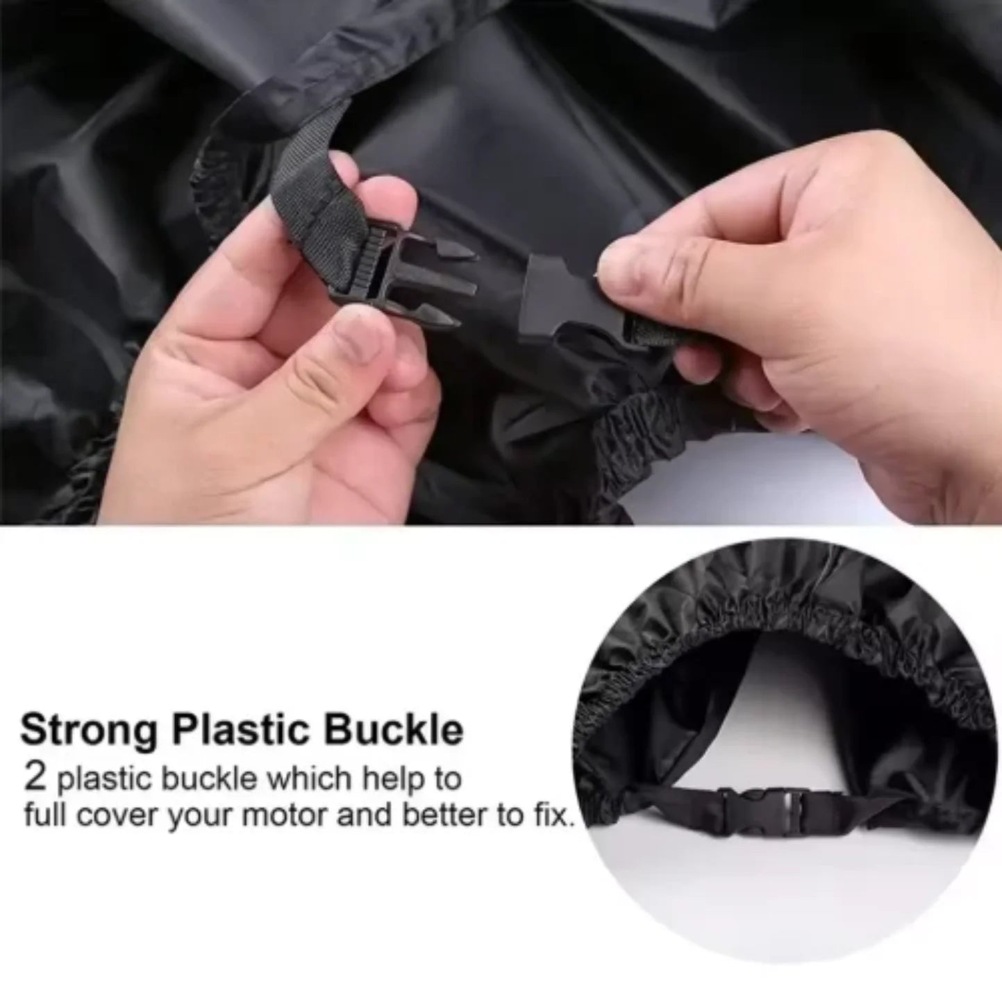 Plasticne kopce i elasticna ivica na ceradi za motor