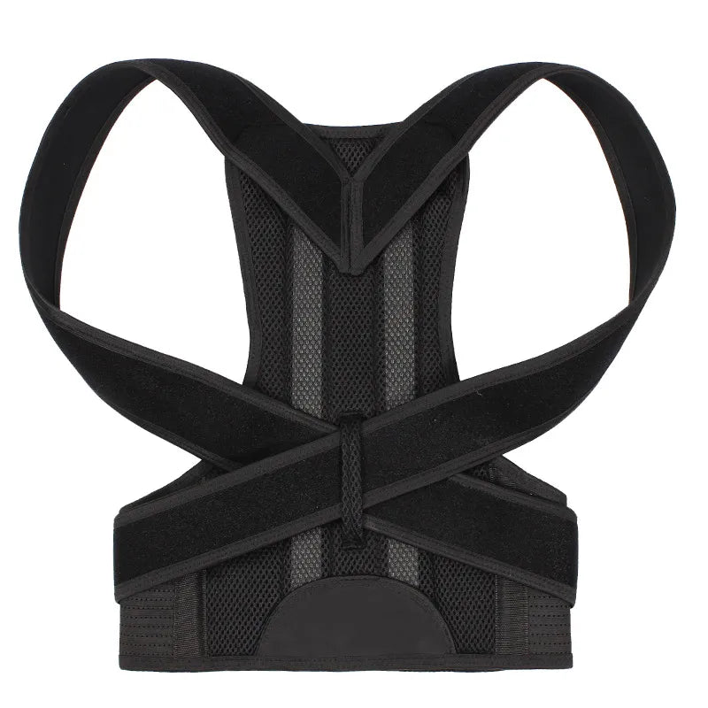 Korektor posture za ledja i ramena crni ergonomski model