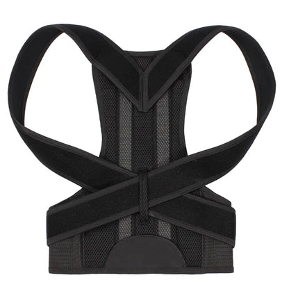 Korektor posture za ledja i ramena crni ergonomski model