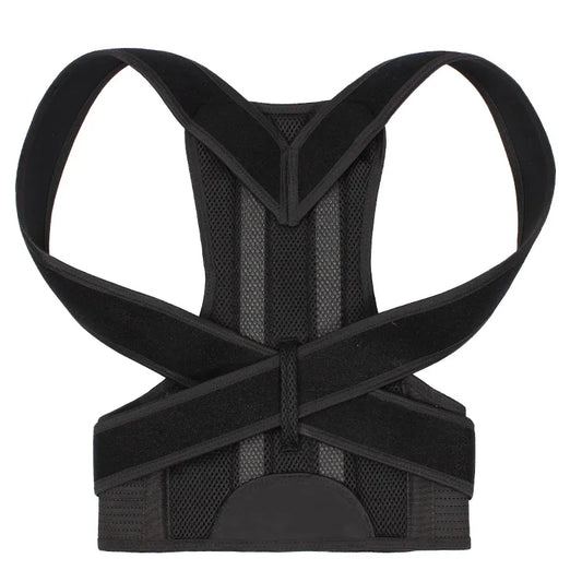 Korektor posture za ledja i ramena crni ergonomski model