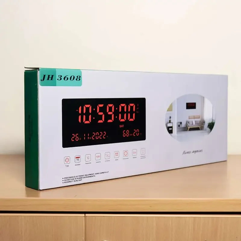 Kutija digitalnog LED sata sa kalendarom