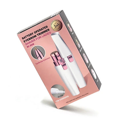 Kutija zenskog trimera za obrve i nos 2u1 usb punjenje