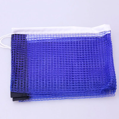 prikaz kvaliteta plave mrezice sa ojacanom belom trakom na gornjoj ivici standardnih dimenzija za takmicenje