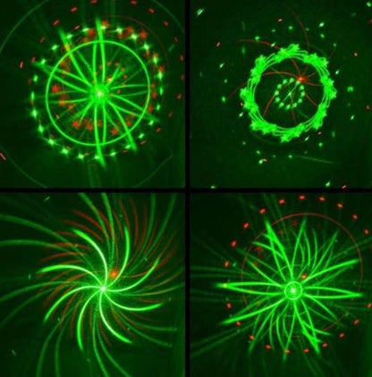laserski projektor sa vise svetlosnih sablona i oblika