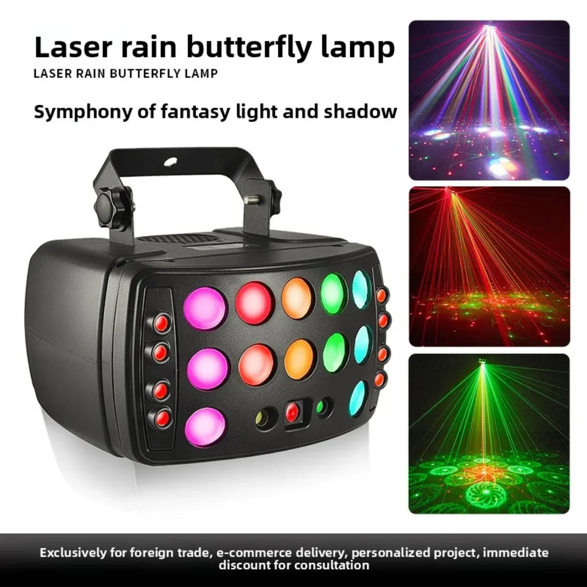 Laserska disko lampa sa laser rain butterfly efektima