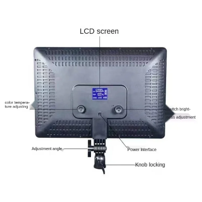 Zadnja strana LED panela sa LCD ekranom za prikaz podesavanja temperature boje i jacine svetla profesionalna kontrola
