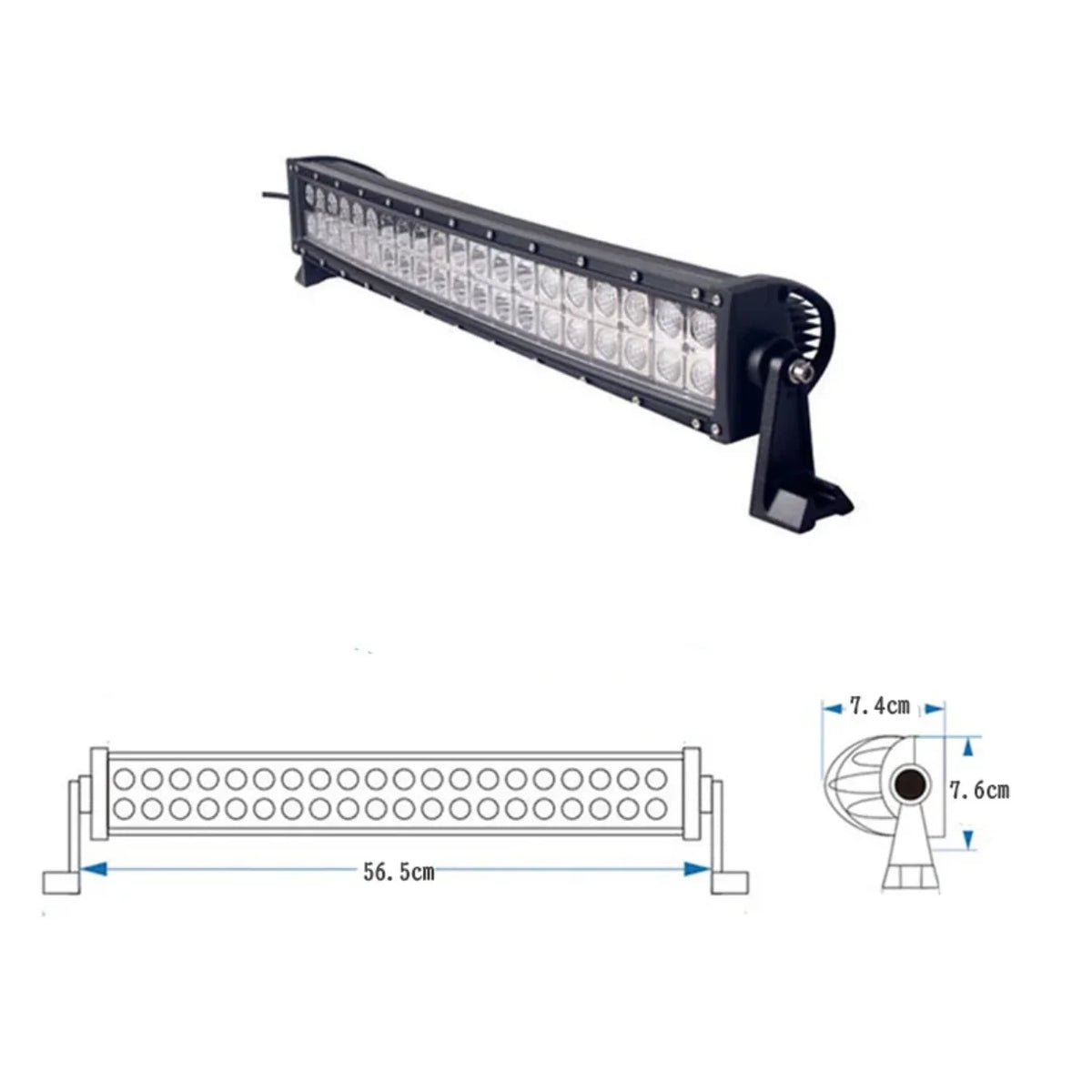 Dimenzije velikog LED bara za auto duzine 56 5 cm