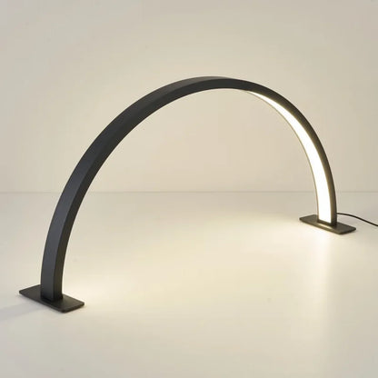 Crna LED lampa polumesec za osvetljenje radnog stola