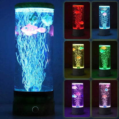 LED akvarijum lampa sa ribama i promenom boja RGB efekat