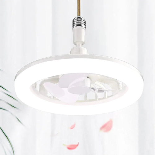 LED plafonjer ventilator za sobu. Mali ventilator sa integrisanim LED svetlom. Prakticno resenje za ventilaciju i osvetljenje.