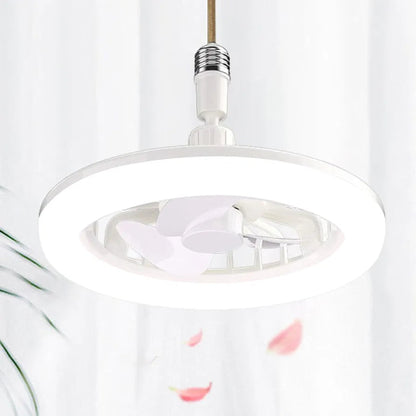 LED plafonjer ventilator za sobu. Mali ventilator sa integrisanim LED svetlom. Prakticno resenje za ventilaciju i osvetljenje.