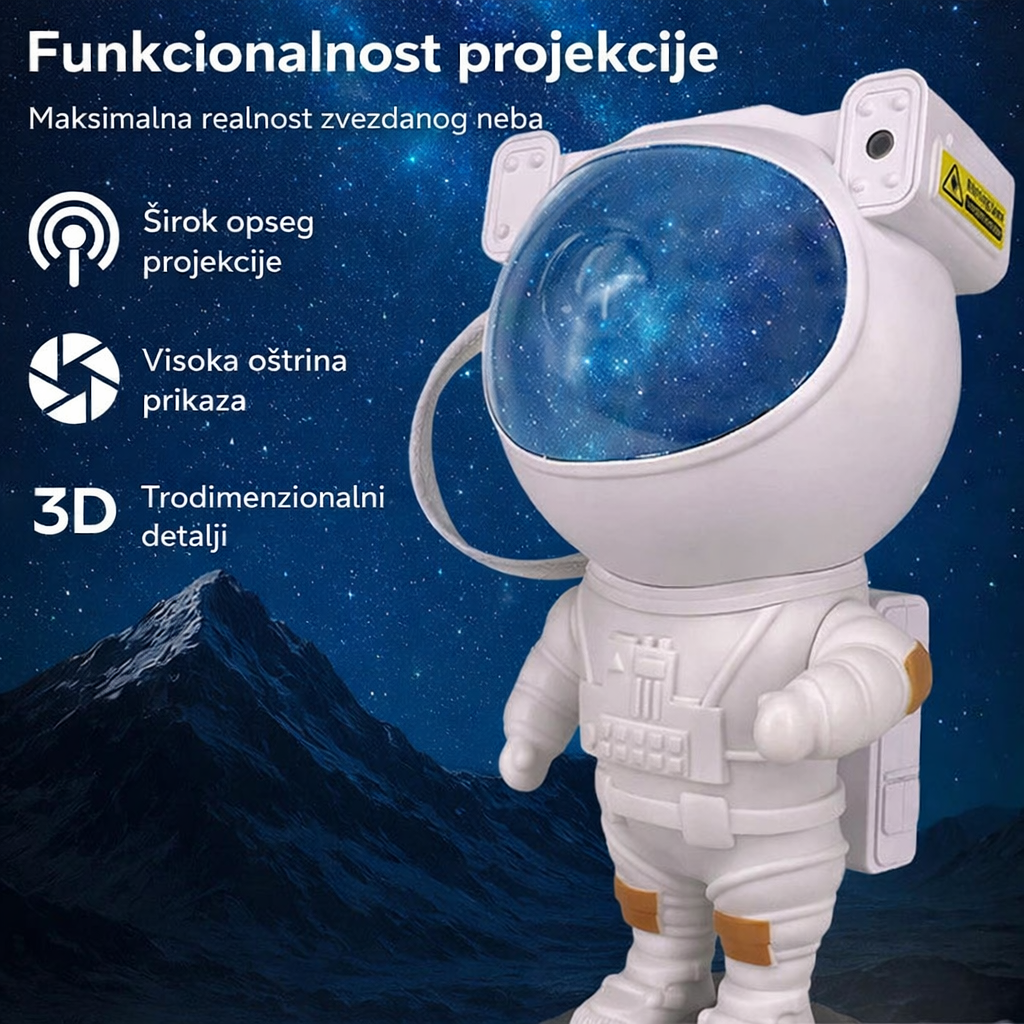 led projektor astronaut zvezdano nebo sa sirokim opsegom projekcije visokom ostrom slikom i trodimenzionalnim efektom