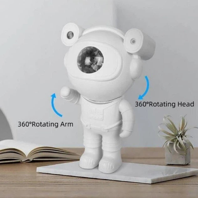 led projektor astronaut zvezdano nebo sa mogucnoscu rotacije glave i ruku za precizno usmeravanje projekcije