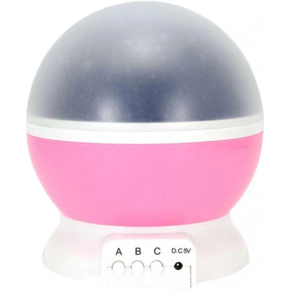 led projektor zvezdano nebo roze nocna lampa sa kupolom za ambijentalno osvetljenje spavace sobe ili decije sobe